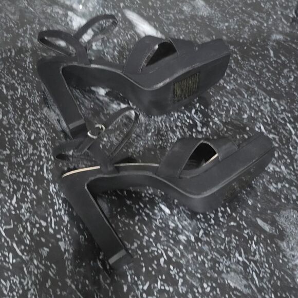 BRAND NEW FOREVER BLOCK HEEL  CRISS-CROSS  ADJUSTABLE BUCKLE ALMOND TOE … - Picture 10 of 16